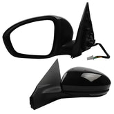 Driver Side Mirror Compatible with Nissan Sentra SR SV 2020-2023 Manual Folding Power Glass Heated Turn Signal Light Black 7Pins Replace# NI1320327 963026LB1A